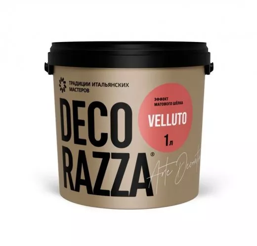 Decorazza Velluto декоративная краска с эффектом шелка